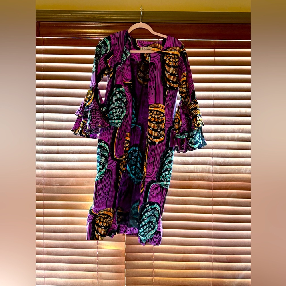 African print women duster.